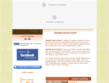 Tablet Screenshot of hotelglyfadabeach.com